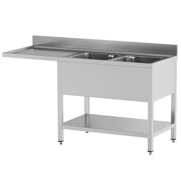 Spoeltafel | STANDARD LINE EVO | RVS | 2 Spoelbakken, Verzenden, Nieuw in verpakking