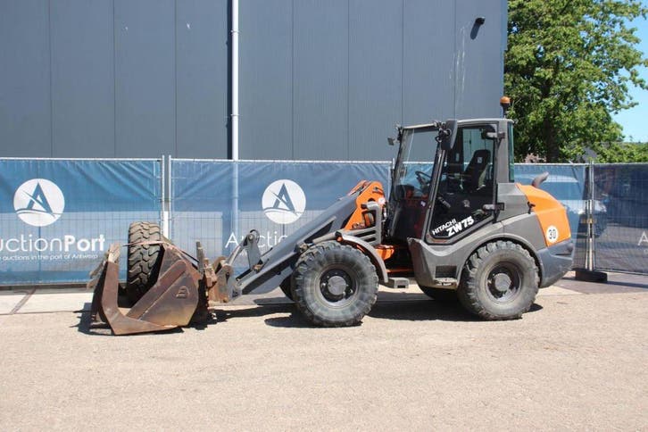 Veiling: Wiellader Hitachi ZW75 Diesel 2016, Zakelijke goederen, Machines en Bouw | Kranen en Graafmachines, Ophalen