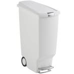 Pedaalemmer | SLIM STEP CAN | Kunststof | Wit | 40L |, Verzenden, Nieuw in verpakking