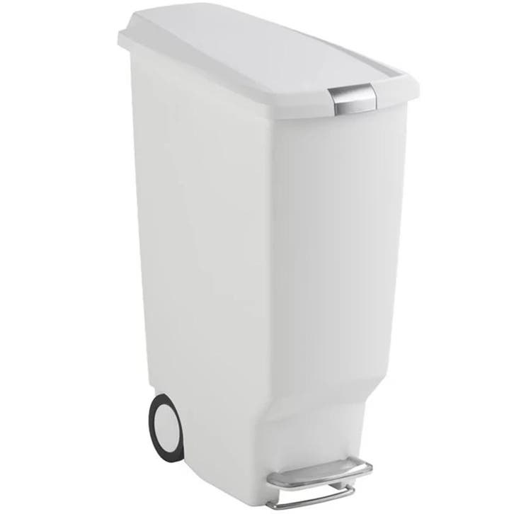 Pedaalemmer | SLIM STEP CAN | Kunststof | Wit | 40L |, Zakelijke goederen, Horeca | Keukenapparatuur, Nieuw in verpakking, Verzenden