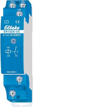 Eltako ER12DX-UC Relais De Commutation Sur Rail DIN 16A 250V, Verzenden