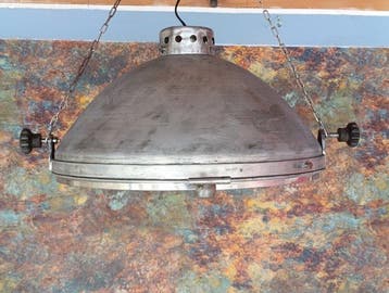 Plafonnier - aluminium, acier, verre, céramique - Plafonnier, Antiquités & Art