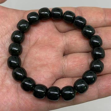Nefriet Hotan (Hetian) jade armband (9 mm dik)- 33.85 g