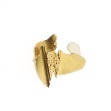 Lapponia bicolor gouden broche Lotus, Ophalen of Verzenden, Gebruikt, Overige kleuren, Goud