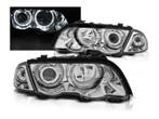 LED Angel Eyes koplampen Black geschikt voor BMW E46, Auto-onderdelen, Verzenden, Nieuw, BMW