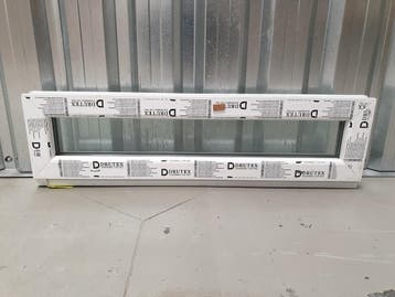 PVC Vast raam kozijn b980 x h450mm Hoogrendement glas HR++., 75 tot 150 cm, Kunststof, Raamkozijn, Nieuw