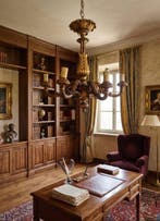 Kroonluchter - Hout - Gouden houten kroonluchter
