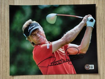 Golf Legend - Bernhard Langer - Photo signée avec le, Nieuw