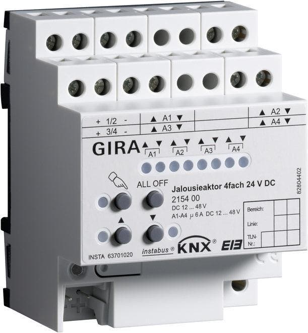 Gira KNX Jaloezie- en Rolluik-bussysteem DIN-rail - 215400, Doe-het-zelf en Bouw, Elektriciteit en Kabels, Verzenden