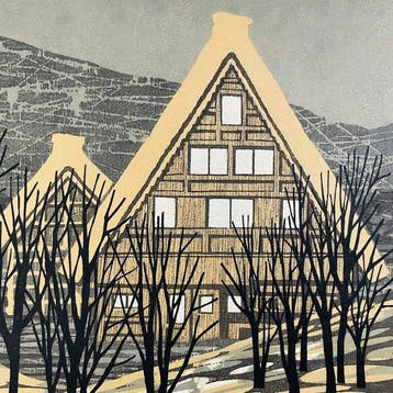 In Hida A (A) Editie: 118/200 (1973) - houtsnede -