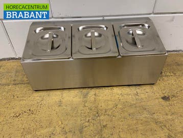Support de plateau GN en acier inoxydable 3 x 1/6 gastronorm, Verzenden