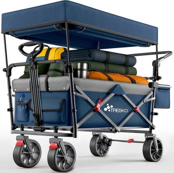 Bolderkar - Opvouwbaar - Bolderwagen  - Blauw  - TRESKO®, Verzenden, Nieuw