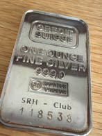 Credit Suisse 1 Unze (..999) - Zilver (Zonder minimumprijs), Postzegels en Munten, Edelmetalen en Baren