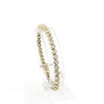 Gouden tennisarmband met diamanten; 5,60 ct., Gebruikt, Overige kleuren, Ophalen of Verzenden, Met edelsteen