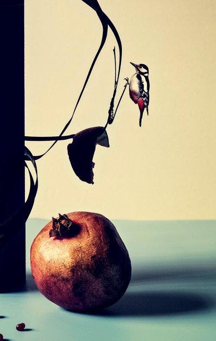 Tere Ormazabal - Bodegón XIX. Serie bodegón con pájaros, Antiek en Kunst, Kunst | Designobjecten