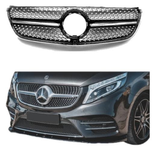 Grill | geschikt voor Mercedes-Benz | V-klasse 16-19 5d bus, Auto-onderdelen, Carrosserie, Nieuw, Mercedes-Benz, Verzenden