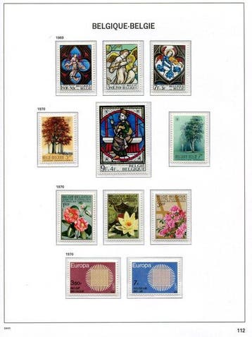 België 1970/1984 - Volledige verzameling volgens invulling, Gestempeld