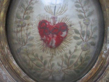 Relikwie - Glas, Hout, Zijde, Verguld - 1850-1900 - Heilig
