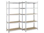 Veiling - 2 stuks Magazijnstelling - Basic - 180 x 90 x 40 c