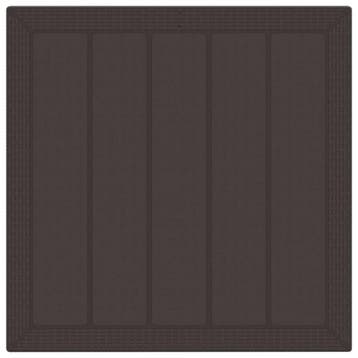 vidaXL Tuin Eettafel Set 3 st Bruin Polypropyleen, Verzenden, Nieuw