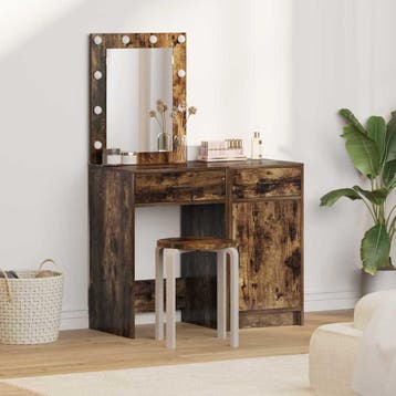 vidaXL Kaptafel 2 st Bruin 50 x 41 x 135 cm Bewerkt hout, Verzenden