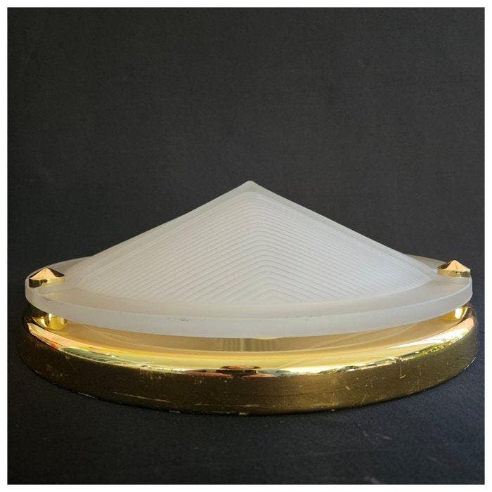Lampe murale - Verre, Laiton, Huis en Inrichting, Overige Huis en Inrichting