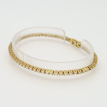 Armband - 18 karaat Geel goud Diamant (Natuurlijk), Bijoux, Sacs & Beauté, Bracelets