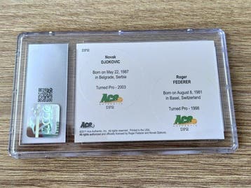 2011 - ACE Authentic - Match Point Dual Pogs - Federer Vs, Nieuw