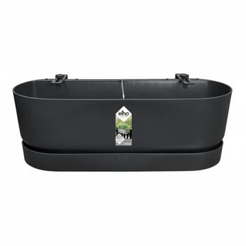 Elho Greenville balkonbak 52 zwart | Retourdeal 40% korting, Tuin en Terras, Verzenden, Nieuw