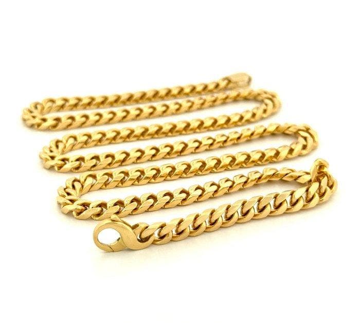 Vieri - Halsketting - Solid Link - 93.4 g - 18 karaat Geel, Bijoux, Sacs & Beauté, Colliers