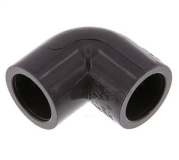 Raccord coudé PVC 90deg à emboîtement 16x23mm [10 Pièces], Bricolage & Construction, Verzenden