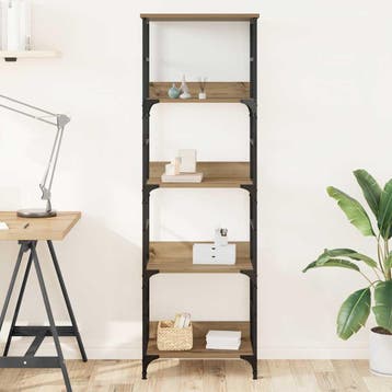 vidaXL Boekenrek 50x33x153 cm bewerkt hout artisanaal, Huis en Inrichting, Kasten | Boekenkasten, Verzenden, Nieuw