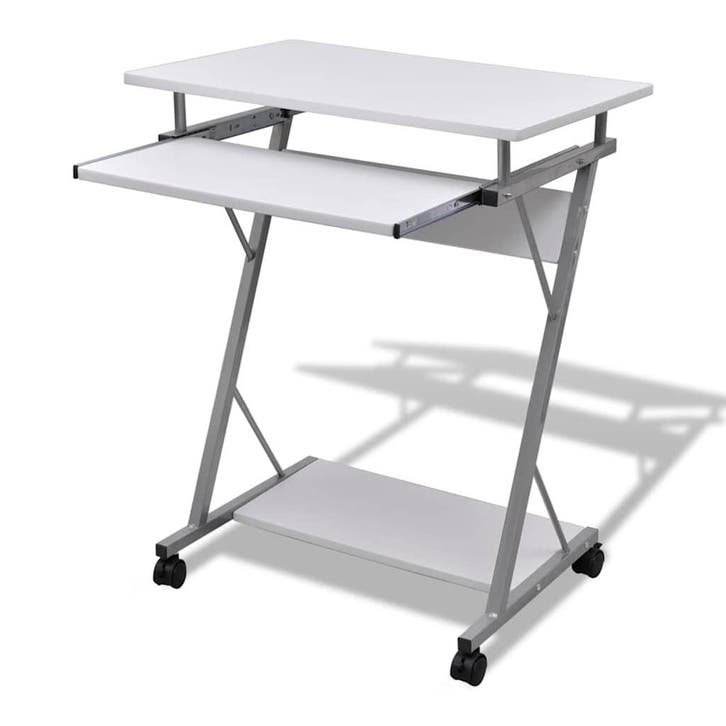 vidaXL Studenten computerbureau 60 x 40 x 74 cm (wit), Huis en Inrichting, Bureaus, Nieuw, Verzenden
