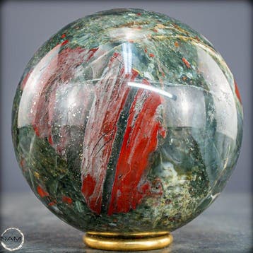 Zeldzame natuurlijke drakenbloedjaspis Sphere uit Afrika-