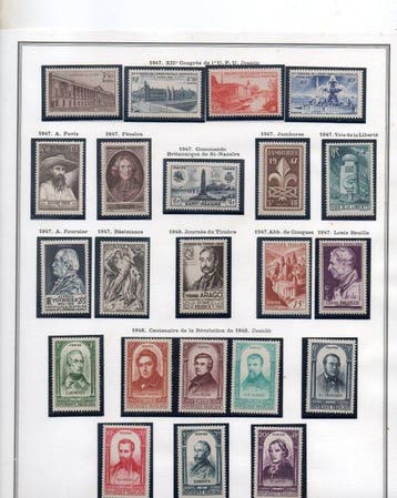 France 1946/1951 - n°759 à 912 - yvert & tellier, Gestempeld