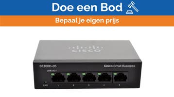 Bieden: Cisco SF 100D-05 5-port ethernet switch, Ophalen of Verzenden
