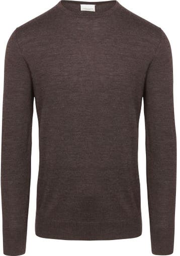 Profuomo Pullover Merinowol Bruin maat Maat 52/54 (L) Heren, Maat 52/54 (L), Bruin, Verzenden, Nieuw