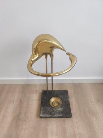 Willy Daro - Sculpture, Flamingo Walking Cane Umbrella Stand, Antiek en Kunst