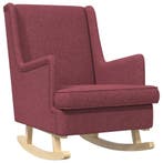 vidaXL Schommelstoel Wijnrood 62 x 80 x 85 cm Stof, Verzenden