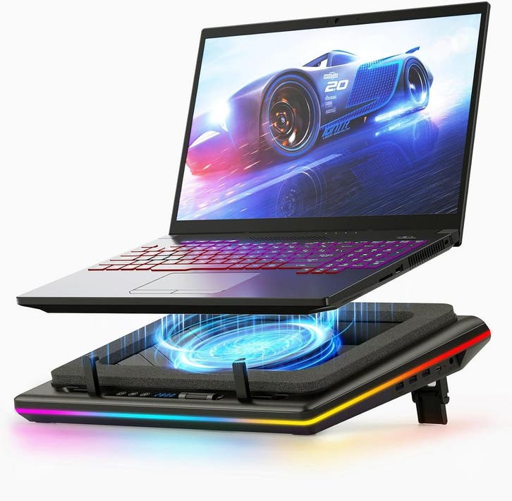 Llano Laptopstandaard + RGB | Retour deal | Snel weg!, Computers en Software, Overige Computers en Software, Nieuw, Verzenden