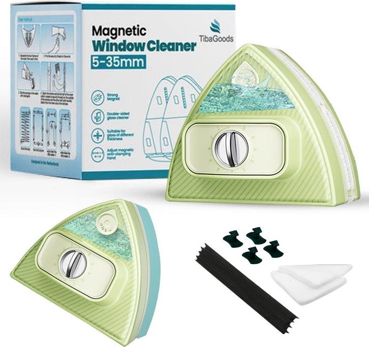 Tibagoods Magnetische Ramenwasser Pro - Ruitenreiniger -, Huis en Inrichting, Schoonmaakartikelen, Verzenden