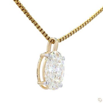 Zonder minimumprijs - Hanger - 14 karaat Witgoud - 1.98ct.