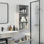 vidaXL Badkamer wandkast met plank Grijze Sonoma 30 x 10 x, Verzenden, Nieuw