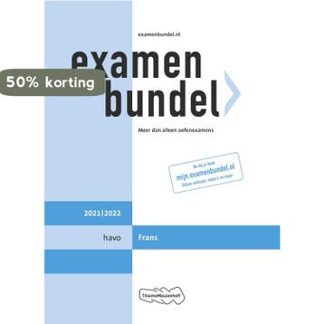 Examenbundel / havo Frans 2021/2022 9789006491395, Verzenden