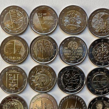 Europa. 2 Euro Various Years (25 munten) (Zonder