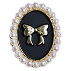 Fako Bijoux - Magnetische Mini Broche - Ovaal Strik Met, Verzenden, Nieuw