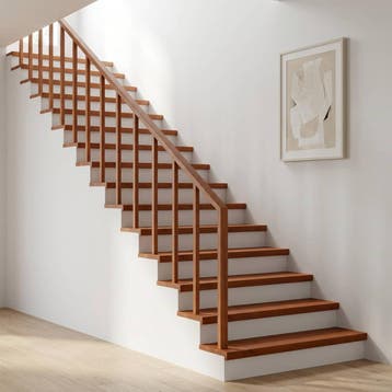 vidaXL Trapmatten 4 st Bruin 120 x 30 x 2 cm Massief, Doe-het-zelf en Bouw, Verzenden, Nieuw