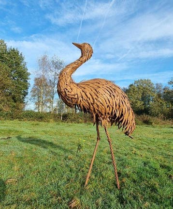 Figuur - XXL struisvogel - IJzer, Metaal