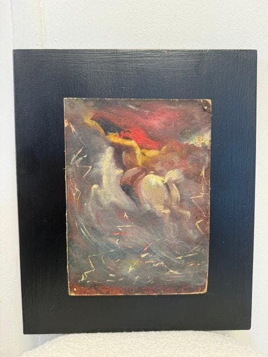 Giuseppe Sidoli (1884-1975) - Napoleone a cavallo, Antiquités & Art, Art | Peinture | Classique