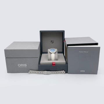 Oris - Aquis Date Diver AT Aegean - 01 733 7770 4155-07 8 18, Nieuw
